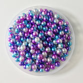 Color Acrylic No Hole Round Pearl Loose Beads Jewelry Making